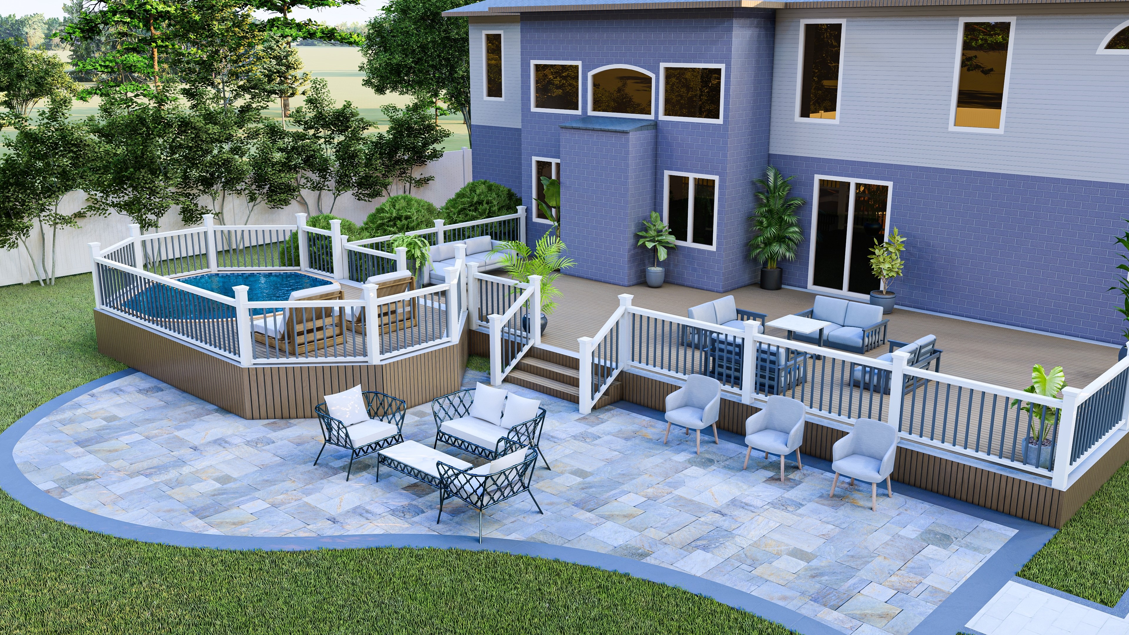 Concrete patio installation in Murfreesboro