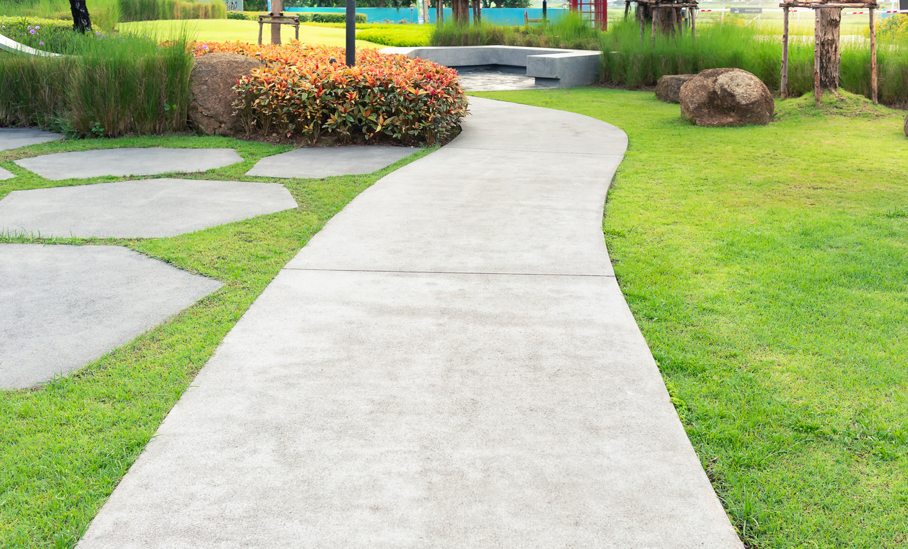 Walkway concrete installation in Murfreesboro